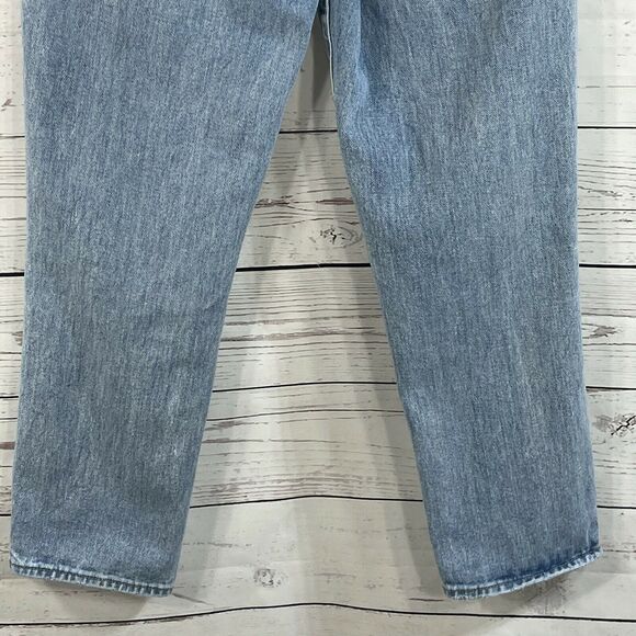 Pacsun SZ 27 Mom Jeans High-Rise Distressed 5-Pocket Light Wash Ankle Length - Picture 5 of 8